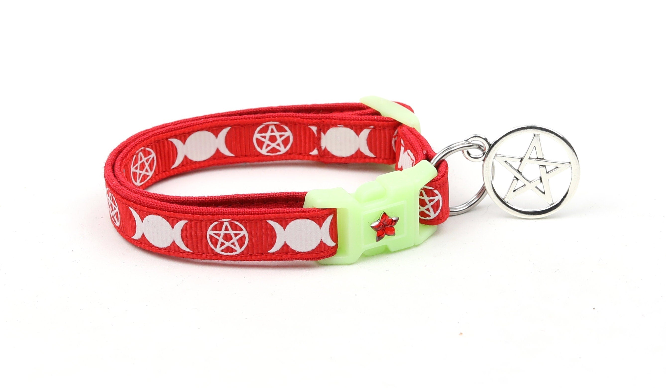Witch's Familiar on Red Cat Collar